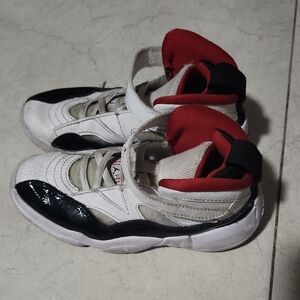 Jordan Red and Black High-Top Sneakers